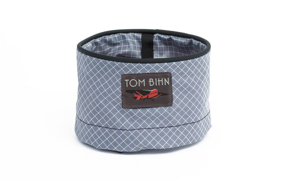 A Small Travel Tray in Northwest Sky (light grey with white grid) 200 Halcyon.